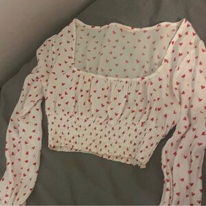 Heart Crop Long-Sleeve